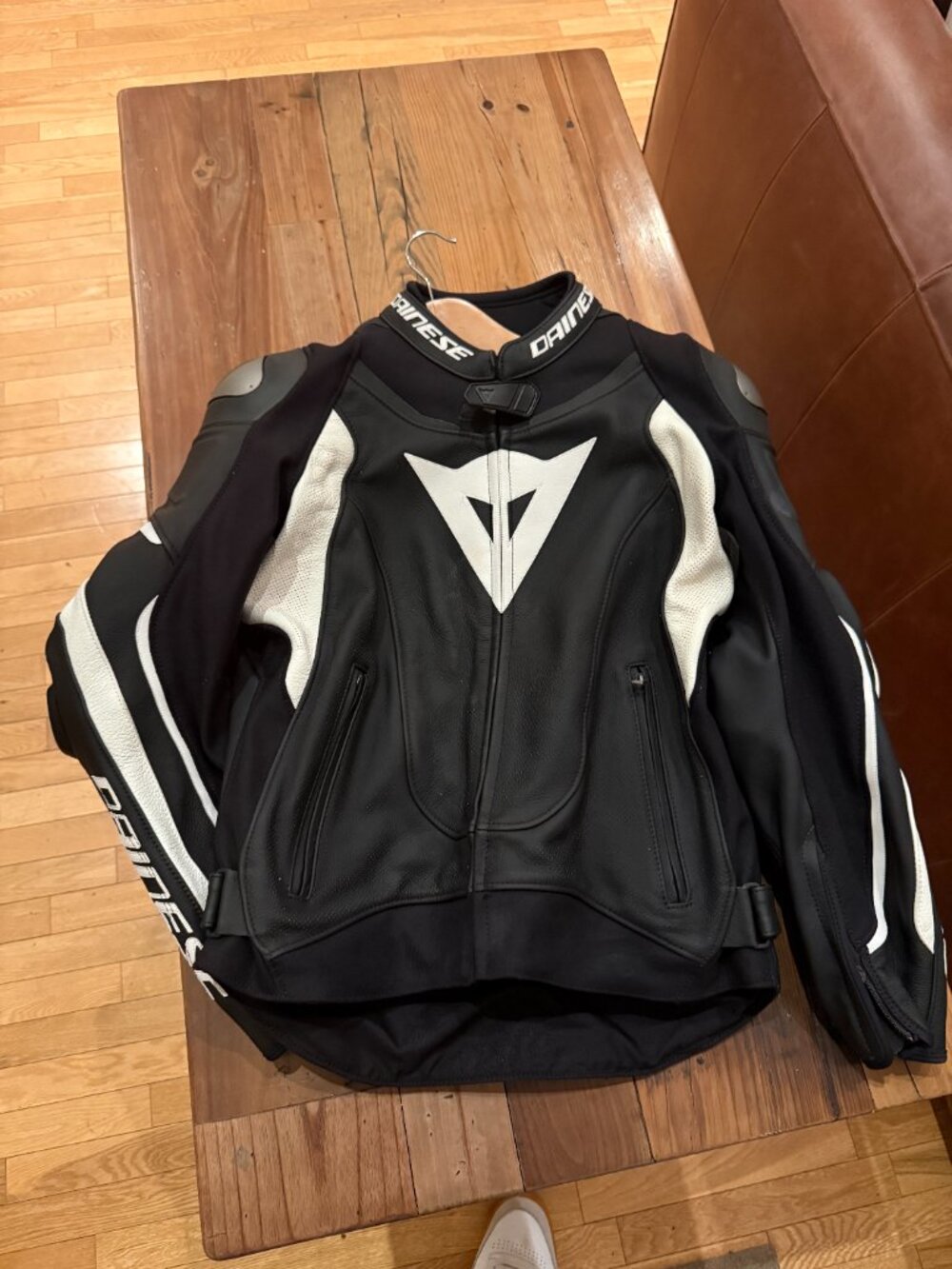 Dainese Leather Motorcycle Jacket - Size 52